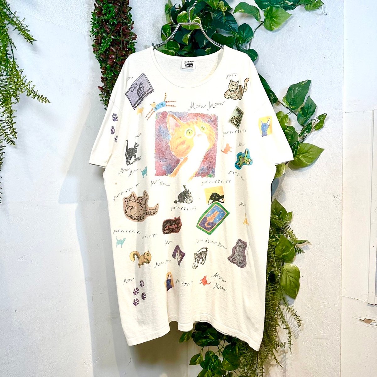 猫好きにはたまらない猫だらけのTシャツ IGB0584 | 古着屋mumu