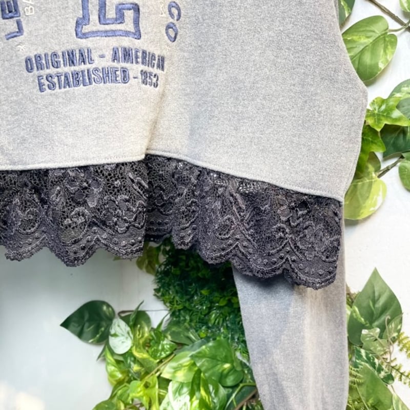 グレーショート丈スウェット IGB0291 | 古着屋mumu