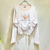 元気を注入ハーレーレースリボンロンT IGB2219
