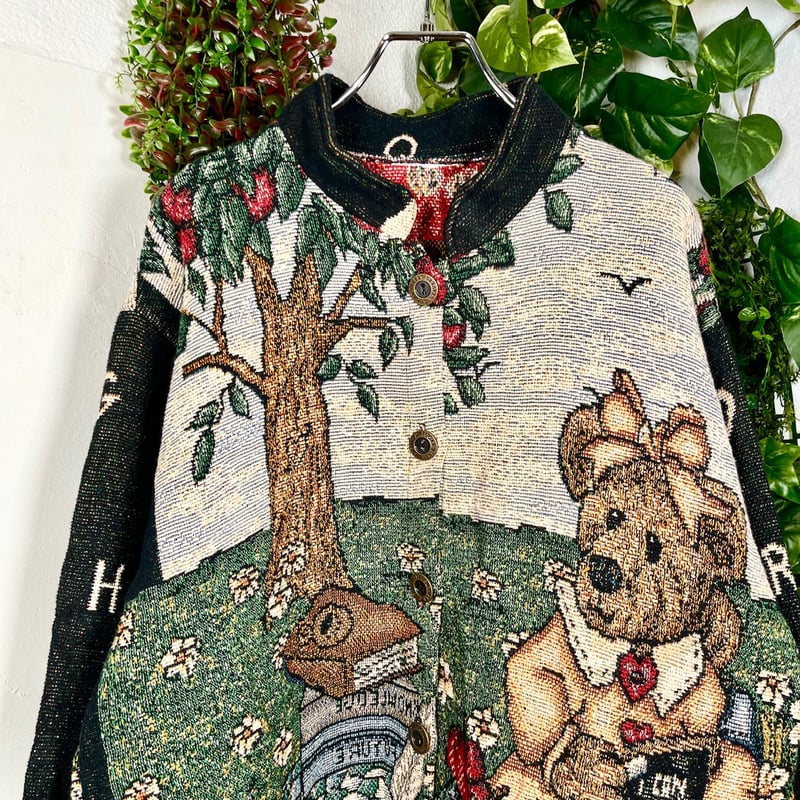 くまさんとピクニックゴブランジャケット IGB1610 | 古着屋mumu