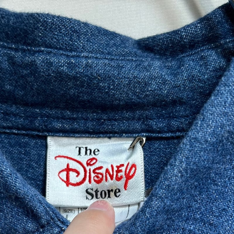 ミッキー刺繍のデニムシャツ IGT3691 | 古着屋mumu