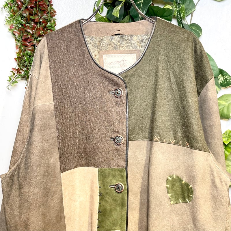 つぎはぎパッチワークのチロルジャケット IGB0062 | 古着屋mumu