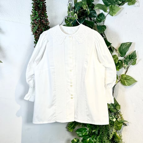 今期完売品　ブラウス　ホワイト　36 CATEGORY Blouse | 古着屋mumu