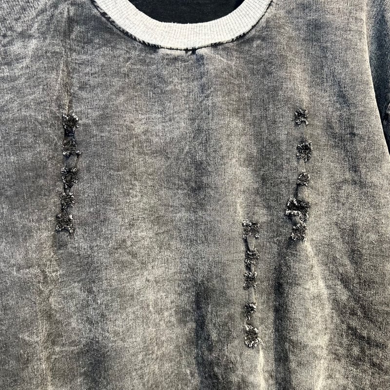 【激レア】ノゾミイシグロ ダメージ加工 ヴィンテージ風アシンメトリーTシャツ 激レア】ノゾミイシグロ ダメージ加工 ヴィンテージ風アシンメトリーT