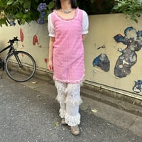 ふんわりピンクドットワンピース　IGT5321