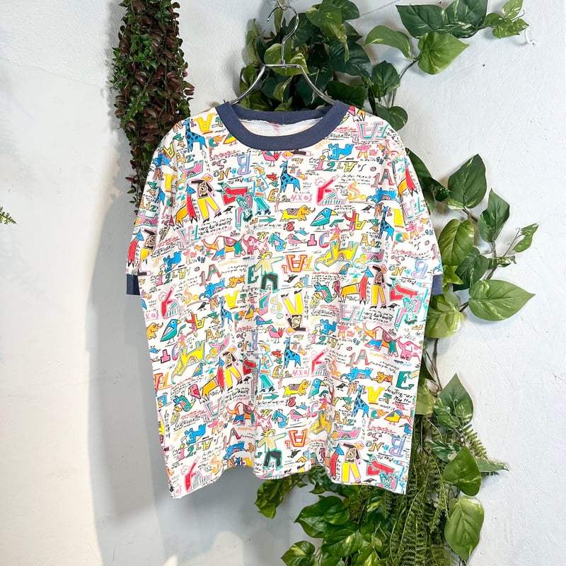 カラフル落書きTシャツ IGB0570 | 古着屋mumu