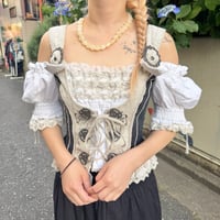 ハートが可愛いチロルトップス　IGT5338