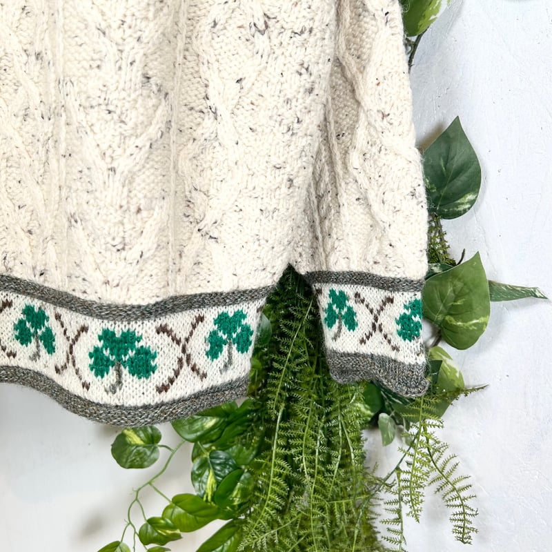 三つ葉のクローバーニット IGB0122 | 古着屋mumu