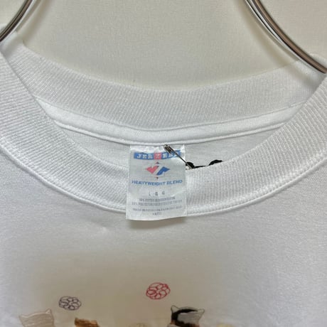 ころころ猫ちゃん刺繍Tシャツ　IGT3223