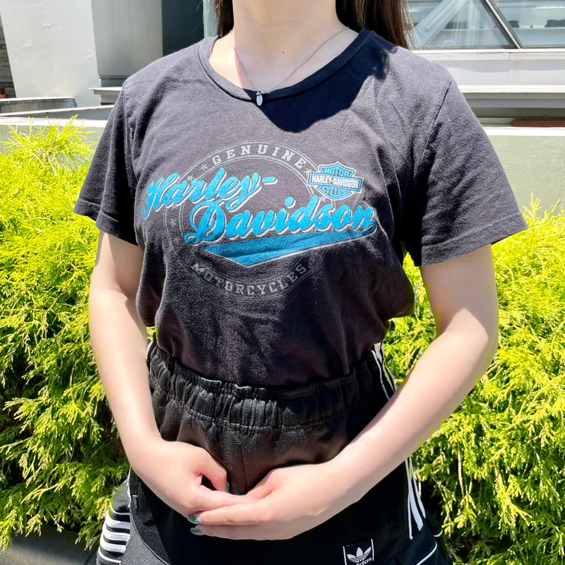 爽やかブルーロゴのハーレーダビッドソンTシャツ IGT3988 | 古着 爽やかブルーロゴのハーレーダビッドソンTシャツ IGT3988 | 古着