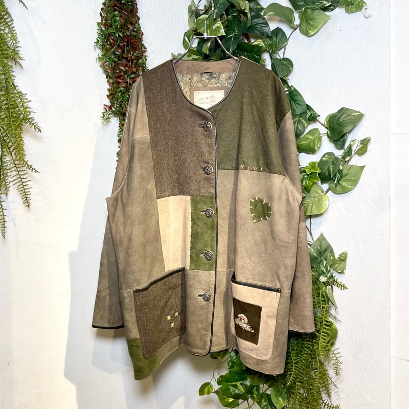 つぎはぎパッチワークのチロルジャケット IGB0062 | 古着屋mumu