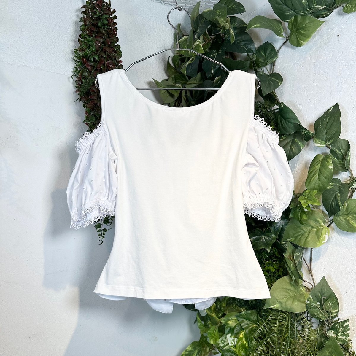 インディゴブルー チェック柄 ビスチェ風サイドレースアップのチロルワンピース ヨーロッパ1990年代～ ＊ ストライプ柄チロルワンピース