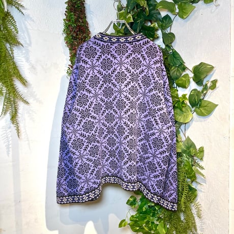 LLBEANパープルノルディックニット IGB0190