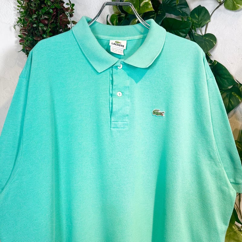 70s 80s フレンチラコステ Lacoste ミントグリーン ポロシャツ 70s 80s フレンチラコステ Lacoste ミントグリーン ポロシャツ