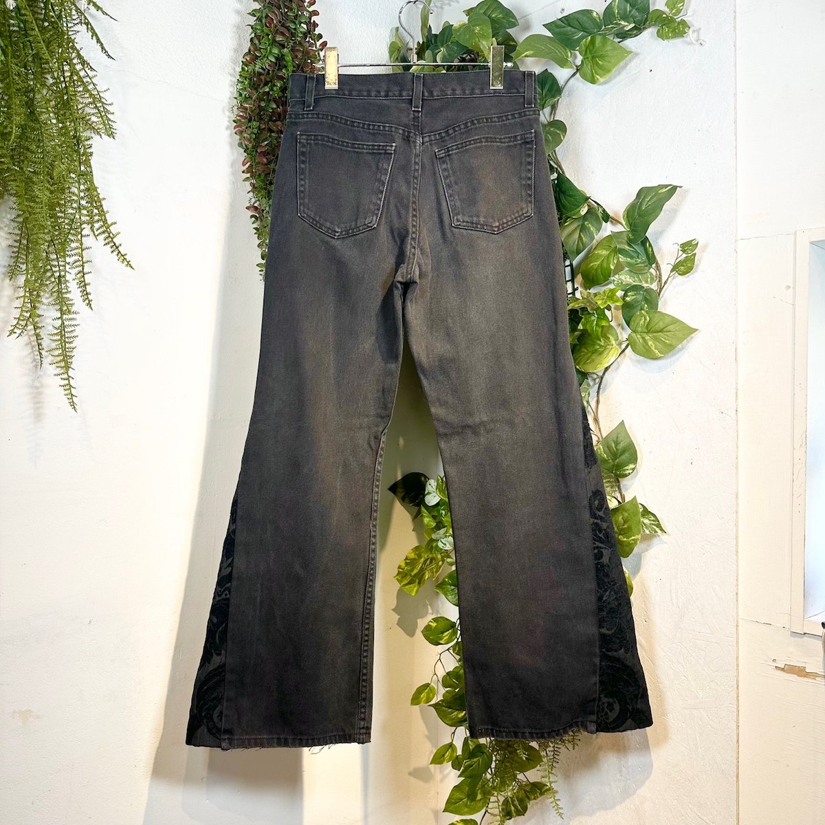 雰囲気抜群⠀】リメイクフレアデニム ブラックデニム