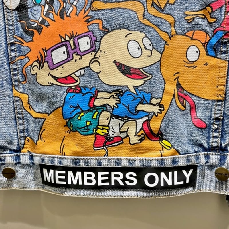 スポンジボブキャラクターデニムジャケット IGT3490 | 古着屋mumu