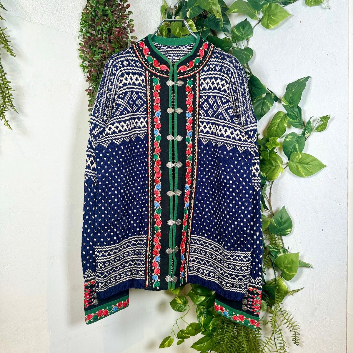 ノルディックニットカーディガン IGB0063 | 古着屋mumu ノルディックニットカーディガン IGB0063 | 古着屋mumu