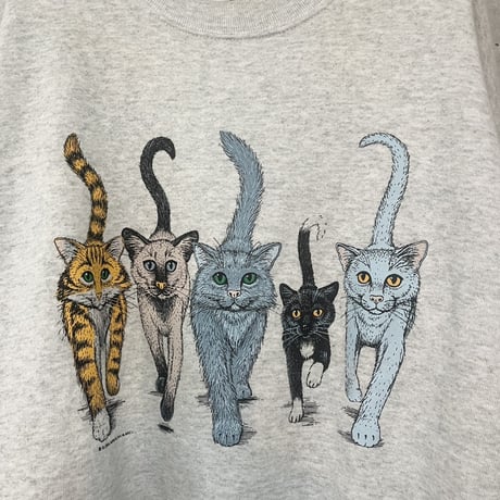 仲良くお散歩猫ちゃんスウェット　IGB2139