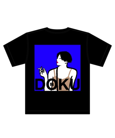 DOKU(独) Illustration T shit  (Blue)