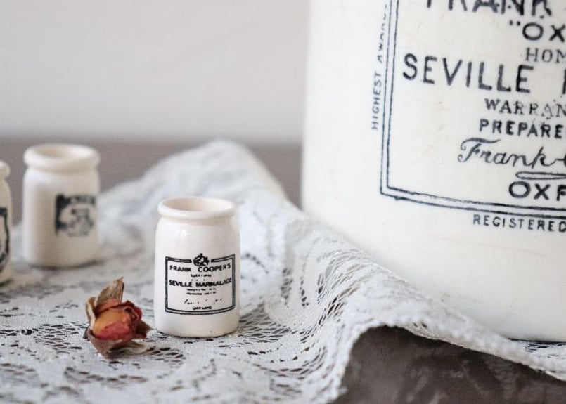 イギリス アンティーク ヴィンテージ FRANK COOPERS フランククーパー マーマレードジャー 陶器ポット　英国 ブロカン(R2086ahxY) Frank Cooper's Seville Marmalade 陶器容器 イギリス アンティーク