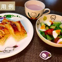 食器三点セット（いもずぼんバッジつき）