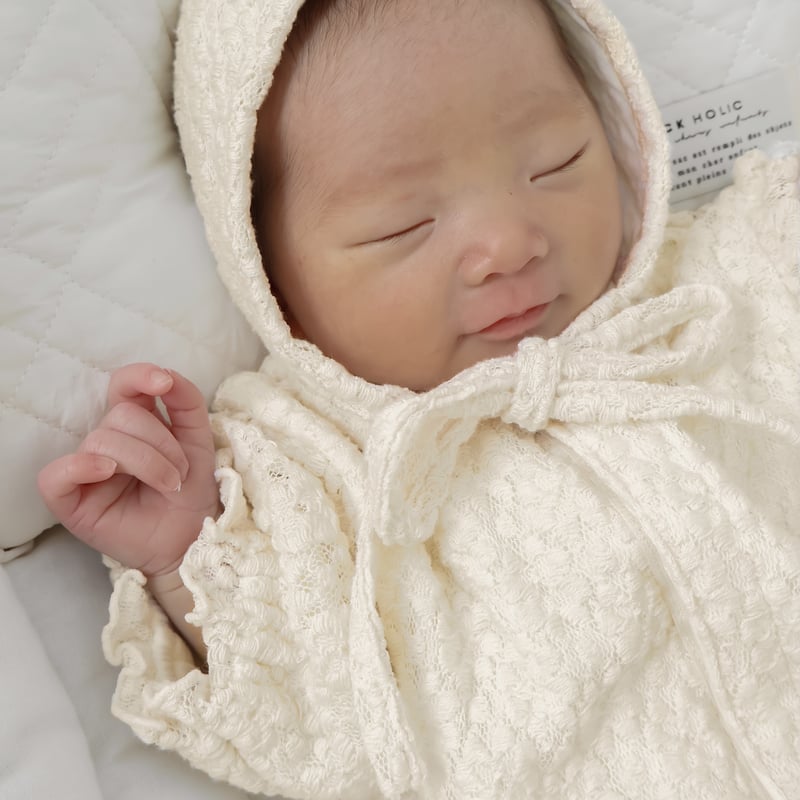 ciel de bébé ホワイトロンパース ボンネット ロンパース – ciel de bébé