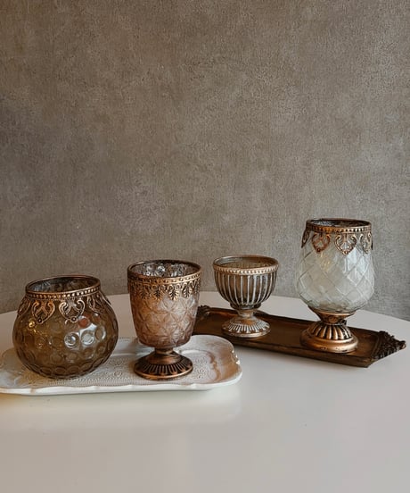 candle glass pot