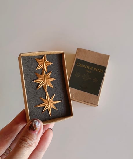 真鍮製candle pin ３set🇮🇳   star／gold