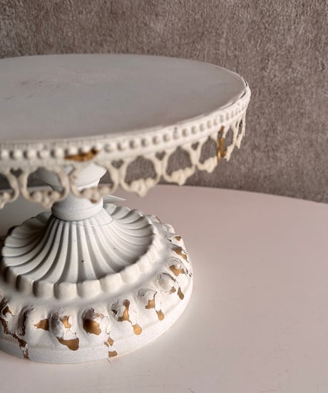 shabby iron stand