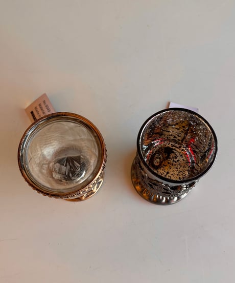 candle glass pot