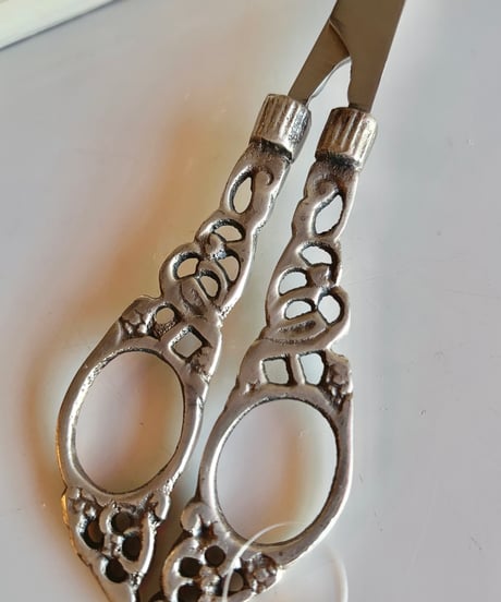 真鍮製art nouveau はさみ  silver  🇮🇳