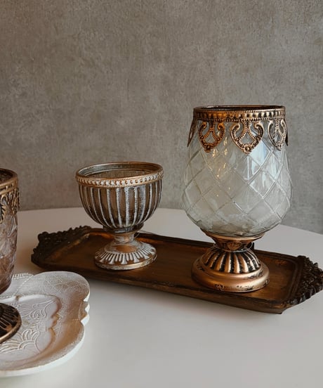 candle glass pot