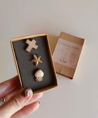 真鍮製candle pin ３set🇮🇳   cross／silver