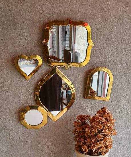 真鍮製 Moroccan wall mirror🇲🇦  wave