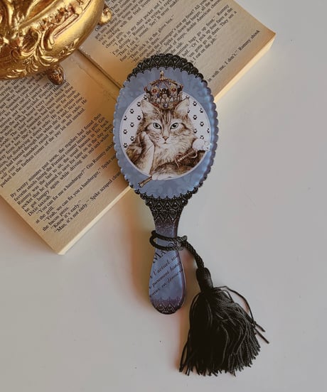 SeverinePineaux  cat handmirror