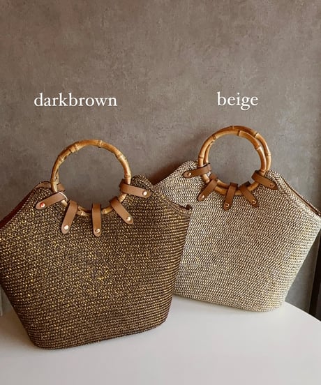 bamboo handle tote bag