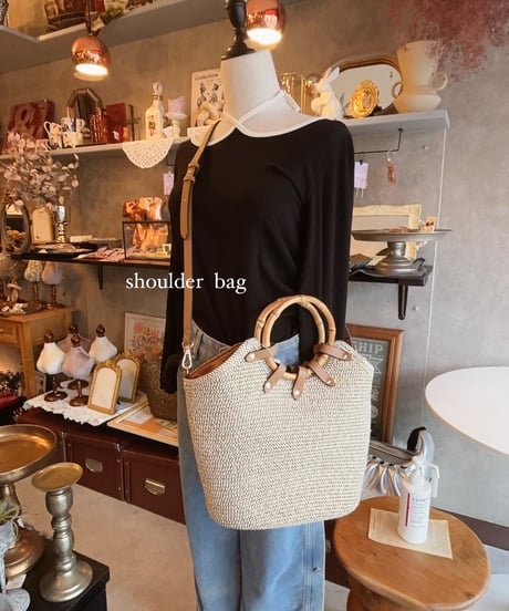 bamboo handle tote bag