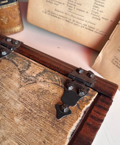 【スペイン蚤の市】vintage wood box 年代不明