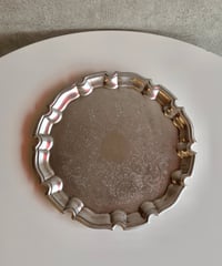shabbysilver round tray