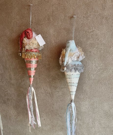 Christmas ornament  「santa cone」