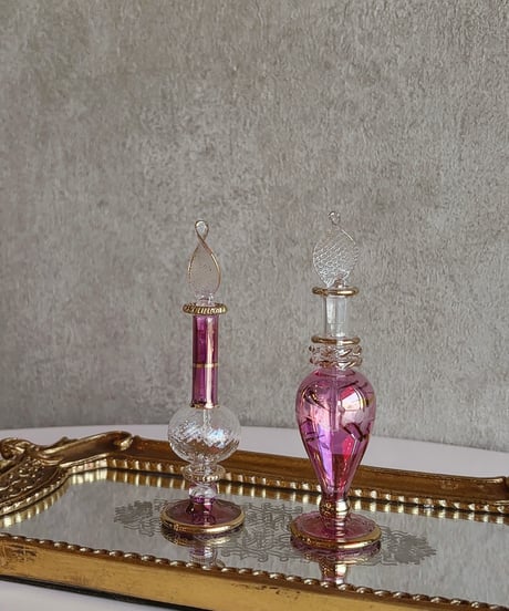 Egypt perfume glass bottle 🇪🇬  pinkpurple
