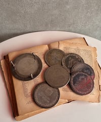 【スペイン蚤の市】スタンド付きコースター6set  1980年代もの