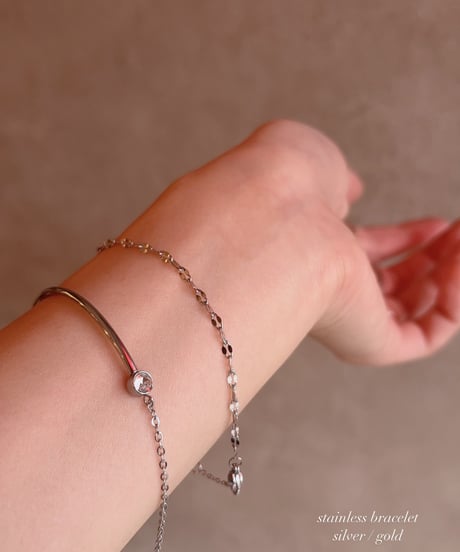stainless rhinestone bracelet
