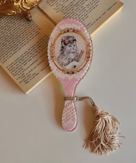 SeverinePineaux  cat handmirror