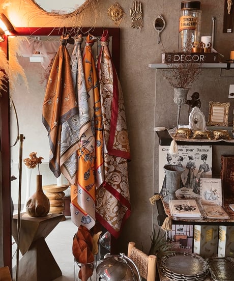 【フランス蚤の市】  French scarf