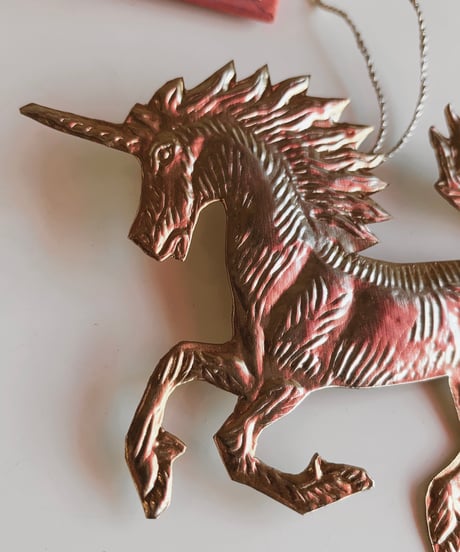 unicorn ornament🇮🇳  gold／silver