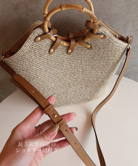 bamboo handle tote bag