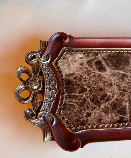 baroque marble tray