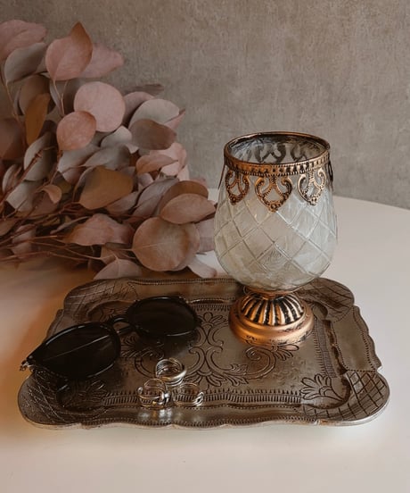 candle glass pot