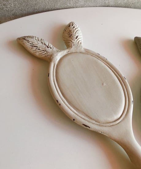 rabbit hand mirror
